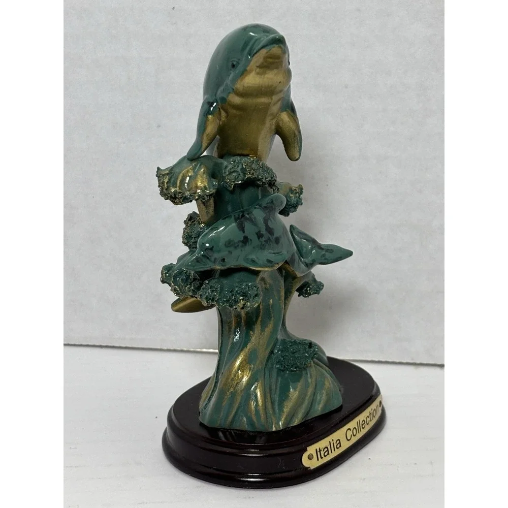 Italia Collection Dolphin Figurine Set Resin Coastal Decor 5